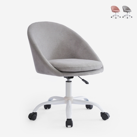 Silla de oficina giratoria de tela con altura ajustable Mikro Promoción