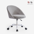 Silla de oficina giratoria de tela con altura ajustable Mikro Promoción