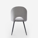 Silla moderna de terciopelo y acolchada para salón-comedor y cocina Zarda Precio