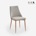 Silla acolchada moderna de tela para salón-comedor y cocina Sirka Promoción