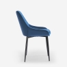 Silla acolchada moderna de terciopelo para cocina y salón-comedor Jarva Precio