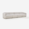 Sofá modular de diseño por módulos de 4 plazas de tela Yuna-4 Oferta