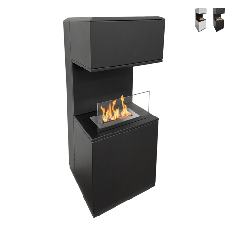 Chimenea de bioetanol biocamino de acero L38xP38xH100 Oslo Promoción