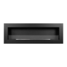 Chimenea de bioetanol de pared Siena 120 negra 120x40 Descueto