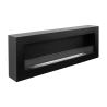 Chimenea de bioetanol de pared Siena 120 negra 120x40 Rebajas