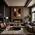 Chimenea de bioetanol de pared Siena 120 negra 120x40 Elección