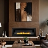 Chimenea de bioetanol de pared Siena 120 negra 120x40 Promoción