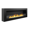 Chimenea de bioetanol de pared Siena 120 negra 120x40 Venta