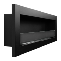 Chimenea de bioetanol empotrable en pared biocamino 120x40 Livorno 120 negro Descueto