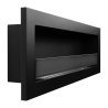 Chimenea de bioetanol empotrable en pared biocamino 120x40 Livorno 120 negro Descueto
