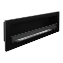 Chimenea de bioetanol empotrable en pared biocamino 120x40 Livorno 120 negro Rebajas