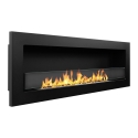 Chimenea de bioetanol empotrable en pared biocamino 120x40 Livorno 120 negro Venta