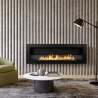 Chimenea de bioetanol empotrable en pared biocamino 120x40 Livorno 120 negro Promoción