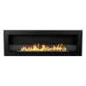 Chimenea de bioetanol empotrable en pared biocamino 120x40 Livorno 120 negro Oferta
