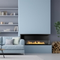 Chimenea de bioetanol empotrable en esquina biocamino 120x45 Sutri 120 Promoción