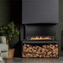 Chimenea de bioetanol empotrable con 3 lados abiertos 90x45 Trevi 90 Promoción