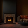 Chimenea de bioetanol de suelo efecto piedra artificial L105xP38xH100 Belluno Características