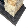 Chimenea de bioetanol de suelo efecto piedra artificial L105xP38xH100 Belluno Catálogo