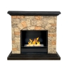Chimenea de bioetanol de suelo efecto piedra artificial L105xP38xH100 Belluno Oferta
