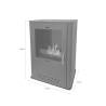 Chimenea de bioetanol de suelo Luisa L50xP30xH68 Modelo