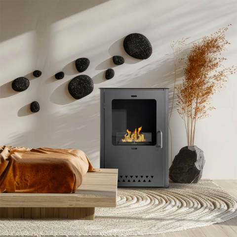 Chimenea de bioetanol de suelo Luisa L50xP30xH68 Promoción