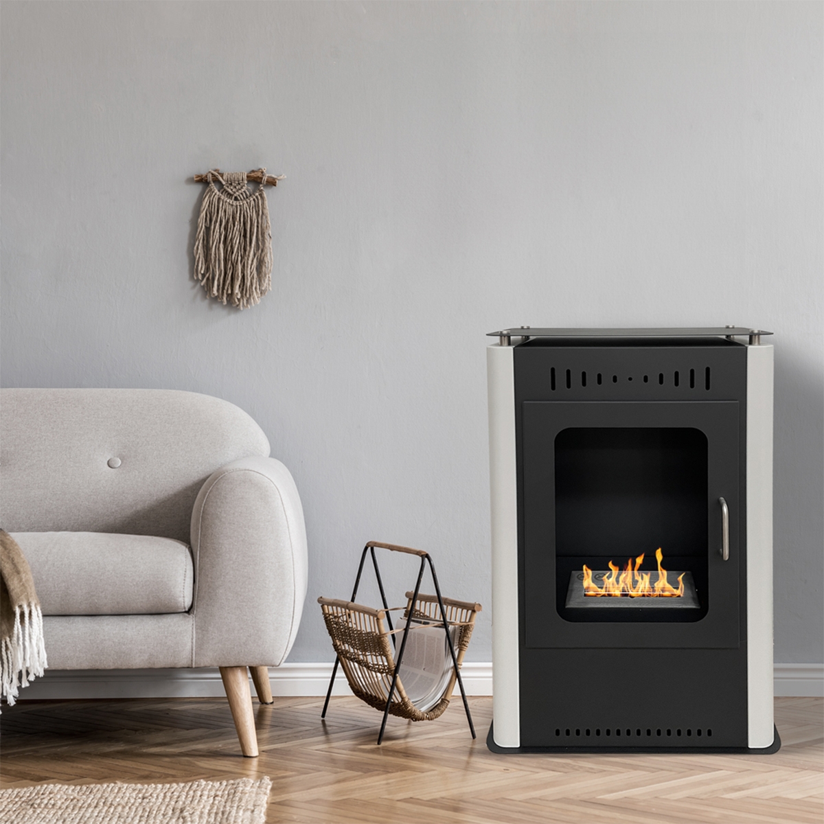 Chimenea de bioetanol de suelo L50 x 27 x H80 Asia Promoción Chimenea de bioetanol de suelo L50 x 27 x H80 Asia Promoción