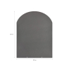 Plataforma protectora de suelo para estufas de leña y pellet de acero 80x60 Venta