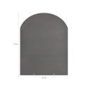 Protector de suelo para estufas de leña y pellet de acero 90x80 Venta