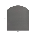 Protector de suelo para estufas de leña y pellets en acero 100x90 Rebajas