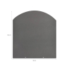 Protector de suelo para estufas de leña y pellets en acero 100x90 Rebajas