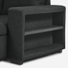 Sofá cama 3 plazas con chaise longue USB-C librería Civis 