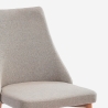 Silla acolchada moderna de tela para salón-comedor y cocina Sirka Coste