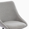 Silla giratoria de tela para salón-comedor de diseño moderno Navya Características