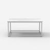 Mesa de centro moderna de 100x60x45 cm efecto mármol Corniola Elección