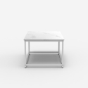Mesa de centro moderna de 100x60x45 cm efecto mármol Corniola Modelo