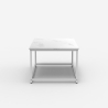 Mesa de centro moderna de 100x60x45 cm efecto mármol Corniola Modelo
