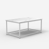 Mesa de centro moderna de 100x60x45 cm efecto mármol Corniola Stock