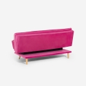 Sofá cama de 2 plazas con respaldo reclinable de tela de terciopelo Skata Catálogo