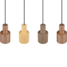 Lámpara colgante de diseño lineal 4 luces en metal multicolor Orkan Oferta