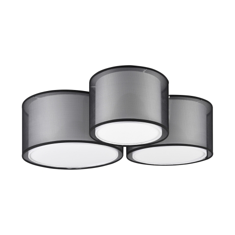 Lámpara de techo moderna con 3 pantallas circulares para salón cocina Soliv Promoción