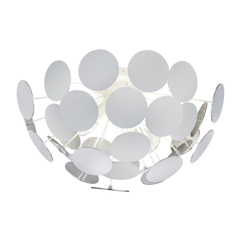 Plafoniera de diseño en metal blanco para salón dormitorio Ardik Promoción