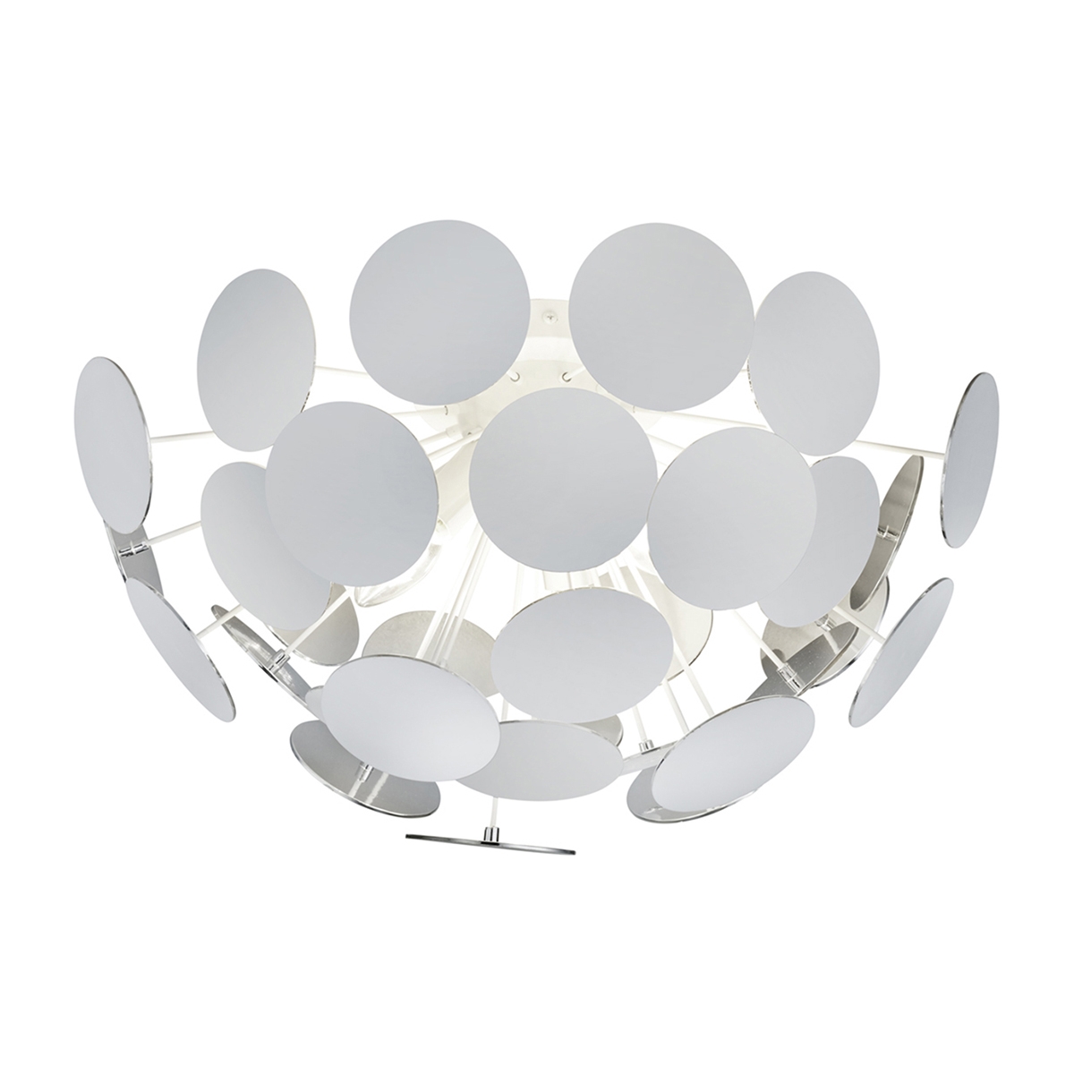 Plafón de diseño en metal blanco para sala de estar y dormitorio Ardik Promoción
