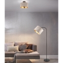 Lámpara de techo moderna con pantalla de 30 cm en terciopelo beige y dorado Vetor Venta