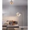 Lámpara de techo moderna con pantalla de 30 cm en terciopelo beige y dorado Vetor Venta