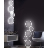Lámpara de pie LED moderna de diseño con 5 aros y luz regulable Nural Venta