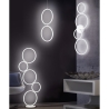 Lámpara de pie LED moderna de diseño con 5 aros y luz regulable Nural Rebajas