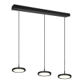 Lámpara colgante LED negra moderna con 3 luces regulables Pular Promoción