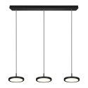 Lámpara colgante LED negra moderna con 3 luces regulables Pular Oferta