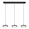 Lámpara colgante LED negra moderna con 3 luces regulables Pular Oferta