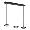 Lámpara colgante LED negra moderna con 3 luces regulables Pular Catálogo